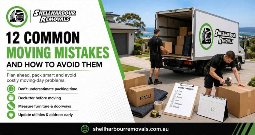 12 Common Moving Mistakes and How to Avoid Them - shellharbour removals