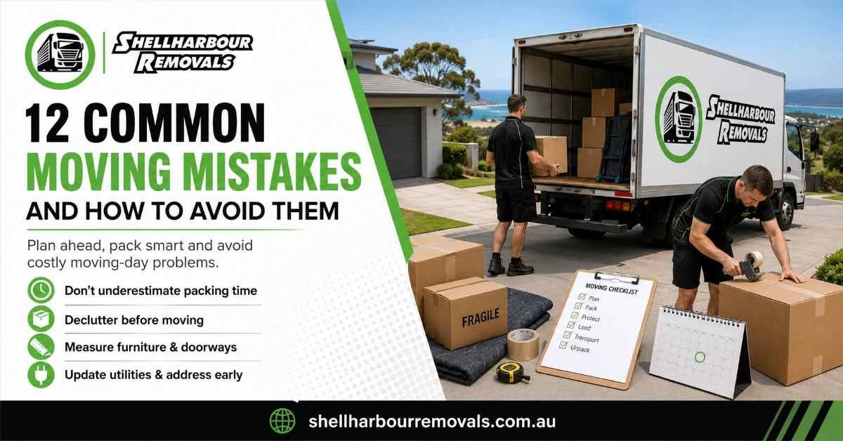 12 Common Moving Mistakes and How to Avoid Them - shellharbour removals