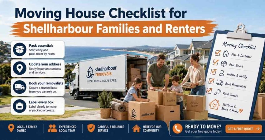 Moving House Checklist for Shellharbour Families and Renters