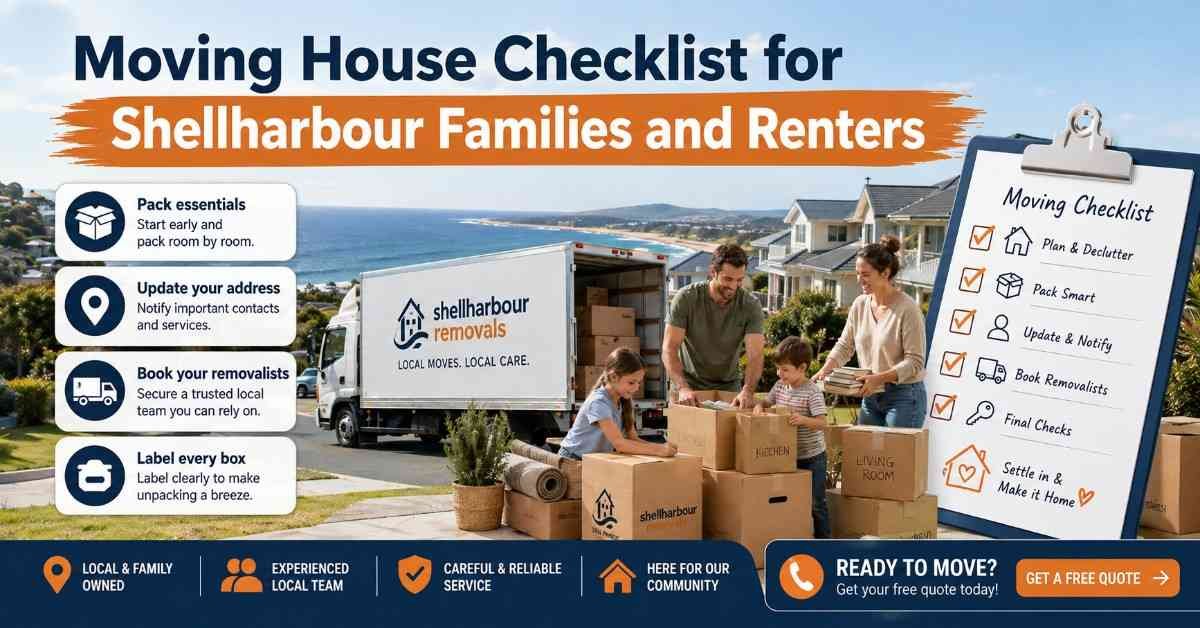 Moving House Checklist for Shellharbour Families and Renters