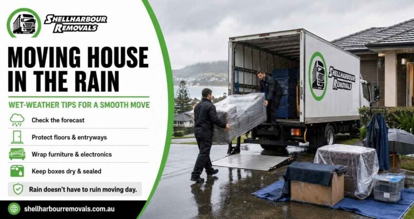 Moving House in the Rain Wet-Weather Tips Shellharbour