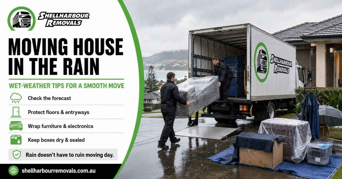 Moving House in the Rain Wet-Weather Tips Shellharbour